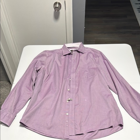 Johnston & Murphy Purple Casual Button Down Shirt - Picture 2 of 10